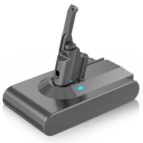 8000mAh/8.0Ah Ersatzakku für Dyson V8 Akku Kompatibel mit V8 Absolute/Animal/Motorhead/Fluffy/Carbon Fiber Vacuum/ SV10 Vacuum Tools (grau)