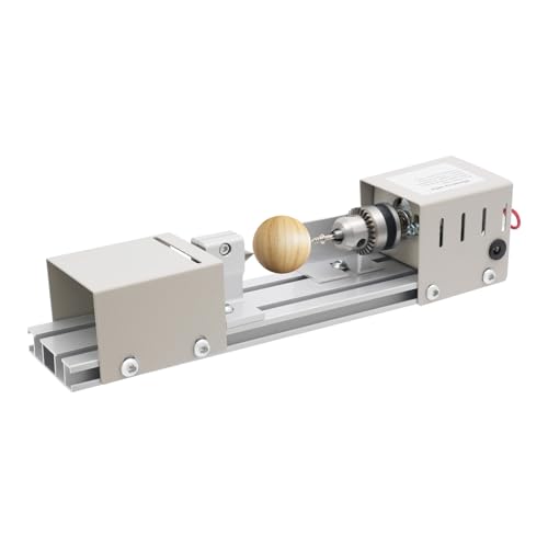 SuhoFutus Drehbank, Hochleistungs-Mini-Drehmaschine, Drechselmaschine Spindeldrehzah 4000–9000 U/min, 96 W für Hobbyisten, Holzbearbeitung, Handwerk