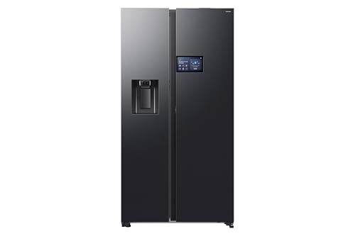 Samsung Side by Side AI Home RS90F64EDF/EF Kühlschrank mit Wasser/Eisspender, Wifi mit AI Energy Mode, AI Home Display, SpaceMax, 614 L, BxHxT: 91,2 x 178,4 x 72,6 cm, anthrazit