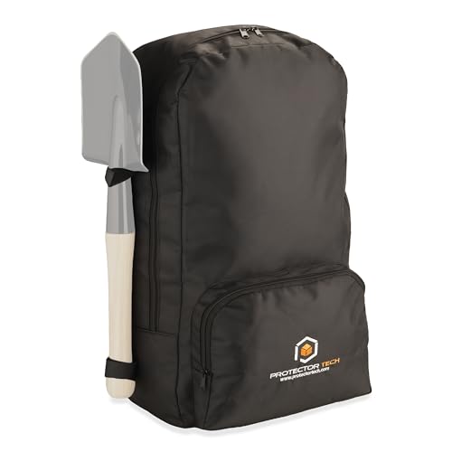 ProtectorTech HD Rucksack für Metalldetektor und Zubehör - mit Schaufelhalterung