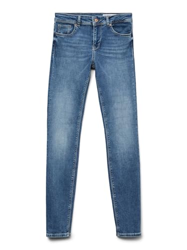 VERO MODA Damen Lux Jeans, Medium Blue Denim, L /30L