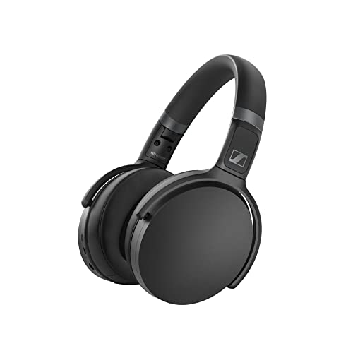 Sennheiser HD 450BT Kabellose Kopfhörer mit aktiver Geräuschunterdrückung, Sprachsteuerung und langer Batterielebensdauer, schwarz