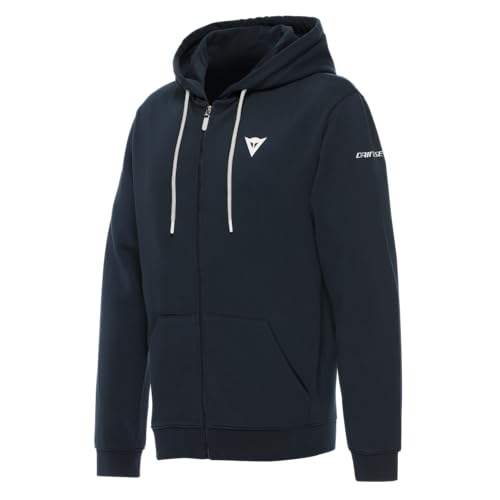 Dainese - Speed Demon Full-Zip Hoodie, Baumwoll-Sweatshirt mit Kapuze und Reißverschluss, Mann, Kohlenstoff, XXL