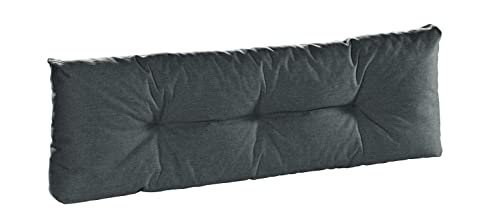 Traumnacht Outdoor Palettenauflage mit Schaumstoffstäbchen gefüllt, Palettenkissen, Palettenpolster Palettenmöbel Palettensofa Rücken, anthrazit