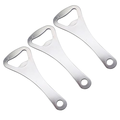 YPYMOD 3 Stück Flaschenöffner, Edelstahl Barkeeper Bierflaschenöffner Bierkorkenzieher aus Edelstahl Bier Flaschenöffner für Home Pub Outdoor Männer
