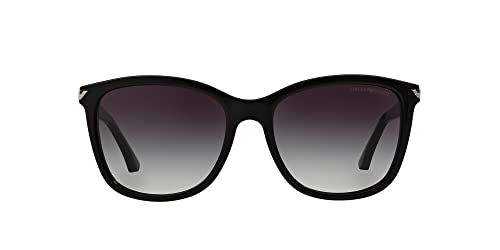 Armani Unisex Sonnenbrille EA4060, , , , , Gr. Large (Herstellergröße: 56), Schwarz (black 50178G)