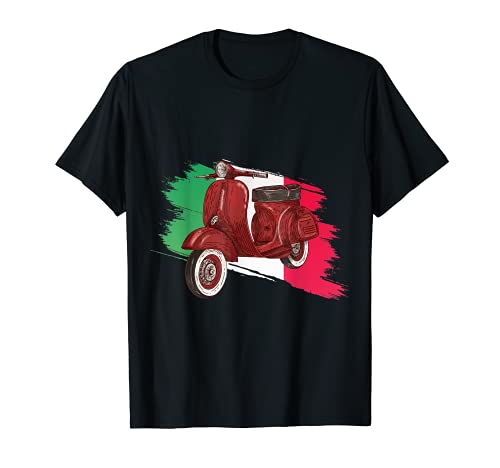 Scooter Italien Mopedfahrer Motorroller Mofa Roller Italien T-Shirt
