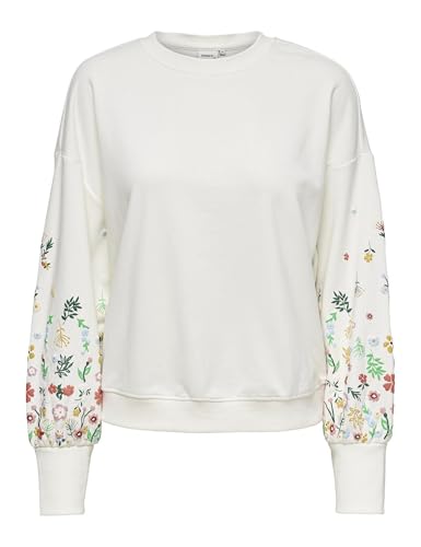 ONLY Female Sweatshirt ONLBROOKE2025-refresh,L/S2025-refresh,O-NECK2025-refresh,FLOWER2025-refresh,SWT2025-refresh,NOOS Sweatshirt