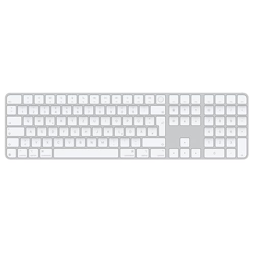Apple Magic Keyboard mit Touch ID und Ziffernblock für Mac Modelle mit Apple Chip – Deutsch – Weiße Tasten 