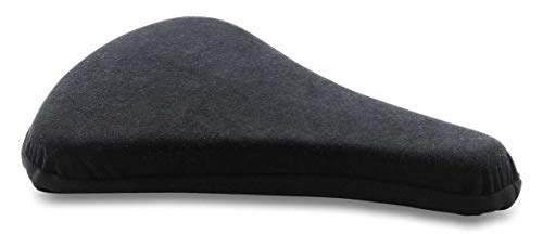 TEMPUR Fahrradsattelkissen, bequemer Memory Foam Fahrradsitz gepolstert für Damen und Herren, Schwarz, M
