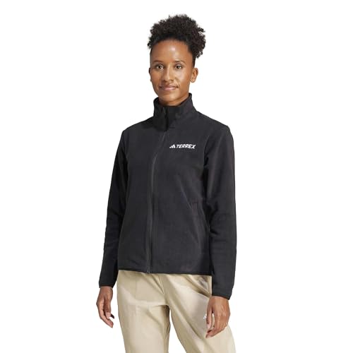 adidas Damen Terrex Multi Essentials Full Zip Fleece Jacket, Black, M