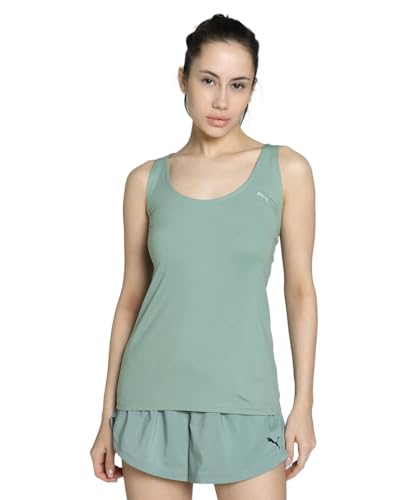 PUMA Unisex Move CLOUDSPUN Loose FIT Tank - Regular Length Panzer, Green Moon, L