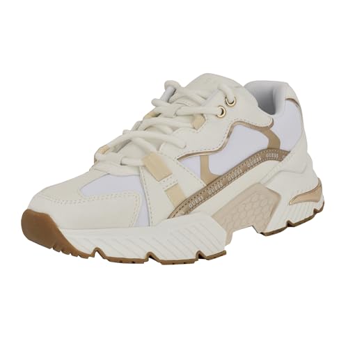Guess Women's Carrli Sneaker, Gold 710, 40 EU