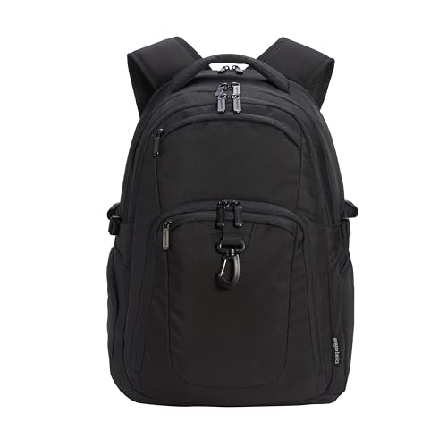 Amazon Basics Laptop-Rucksack, für Laptops bis 17 in / 43.1 cm, schwarz