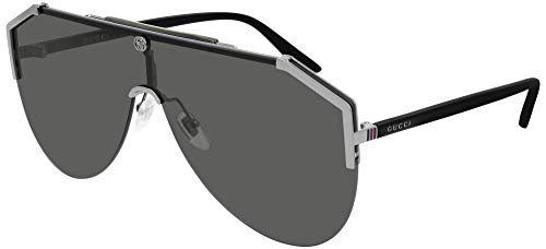 Gucci GG0584S Sonnenbrille, Ruthenium-Black-Grey, 99 für Herren, Ruthenium-schwarz-grau, 99 cm
