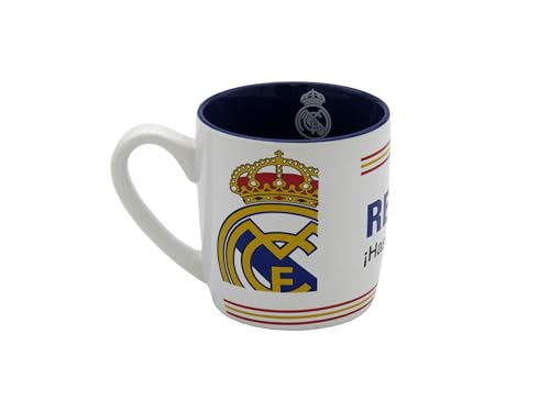 CYPBRANDS - Real Madrid, Tasse, Keramik, Geschirr, Frühstück, originelle Tassen, Weiß, offizielles Produkt