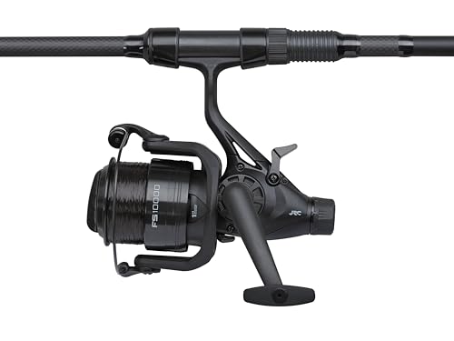 JRC Specimen Combo, Defender Ruten- und Rollenkombinationen, Grob- und Matchangeln, Seefisch, Süßwasserangler, Karpfen, vorgespult mit Schnur, Schwarz, 10000, 3.66m, 3.00 lb