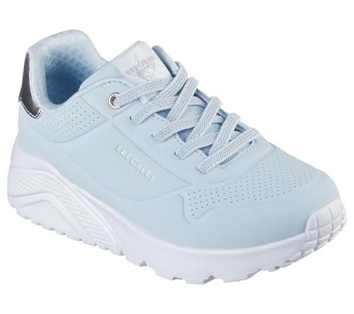 Skechers Kinder Sneaker UNO Lite Metallic Mode für Mädchen in Blau mit Gummischnürung. blau Gr. 36