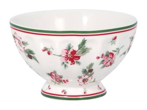 GreenGate Schale Schüssel french bowl M Astrid white 10 x 6 cm Porzellan