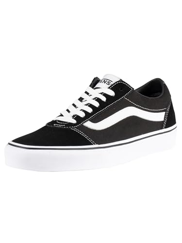 Vans Herren Ward Sneaker Ward Trainers, (SUEDE/CANVAS) BLACK/WHITE, 45 EU