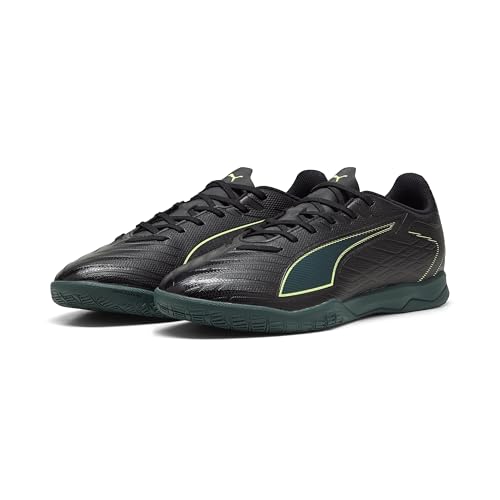 Puma Unisex Ultra 6 Play It Fußballschuh, Puma Black Fizzy Light Green Terrain, 44 EU