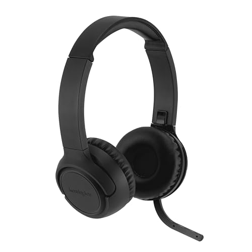 Kensington H1050 EQ Wireless Bluetooth 5.4 Headset, Multipoint Connection Kopfhörer, Noise Cancelling Mikrofon für das Büro, kompatibel mit Windows, Mac, PC, Laptop, Microsoft Teams, Zoom