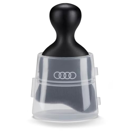 Audi 85H096150 Reinigungspinsel Innenraum Pinsel Reinigung, schwarz, mit Ringe Logo