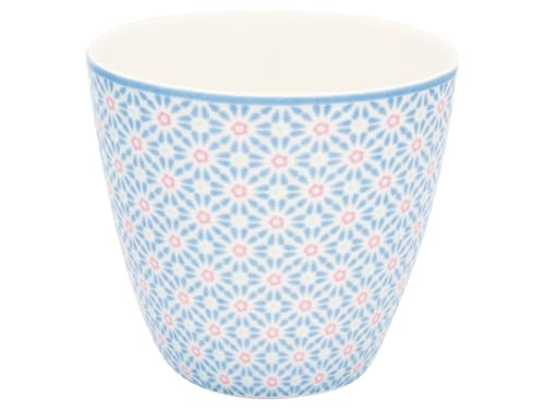 GreenGate Latte Cup Suzette Pale Blue Blau mit Blumen Muster Kaffeebecher 300 ml