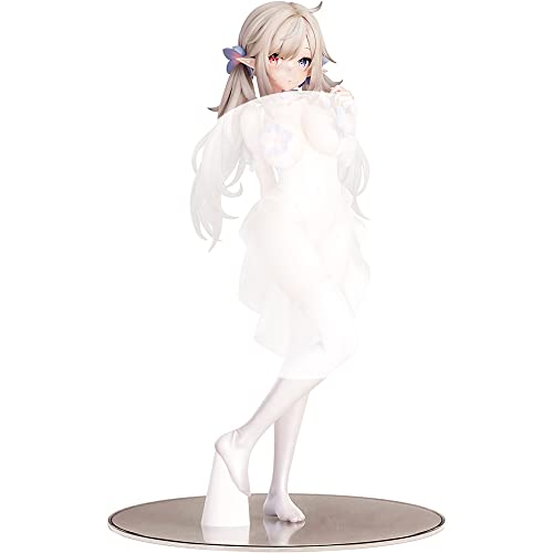 PIELUS Anime Figuren Girl Original -Pure White Erof- 1/6 Actionfigur lebensnah 25cm Anime Figur ausziehen Kann PVC Niedliche Puppen Deko Modell Sammlerstücke Statue Spielzeug weiche Brust