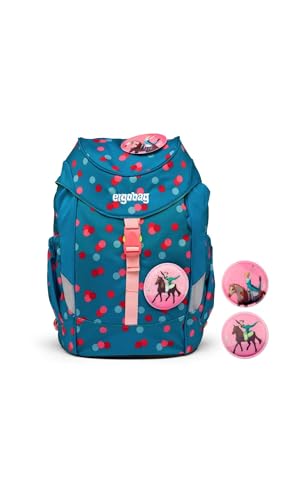 ergobag mini ergonomischer Kinderrucksack, Kindergartentasche, DIN A4, 10 Liter, Jungen und Mädchen VoltiBär - Petrol