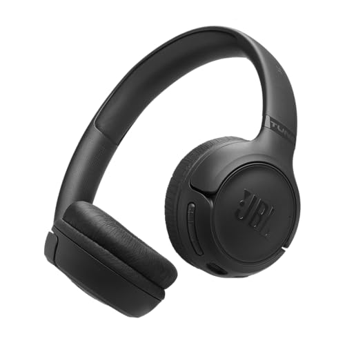 JBL Tune 530 BT Wireless On-Ear Kopfhörermit JBL Pure Bass Sound, Bis zu 76 Stunden Musikwiedergabe, Bluetooth 6.0, leichtem, faltbarem Design, Google Fast Pair, Microsoft Swift Pair,Schwarz