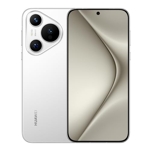 HUAWEI Pura 70 Smartphone, 12 GB + 256 GB, Flat Edge Display, Ultra Speed Snapshot, Super Robustes Kunlun Glas, 66 W Supercharge, 4900 mAh Akku, Weiß