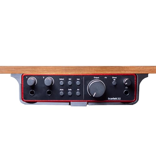 Tischhalterung für Focusrite Scarlett 2i2 4th Gen Audio Interface, Desk Mount, Untertischhalterung,