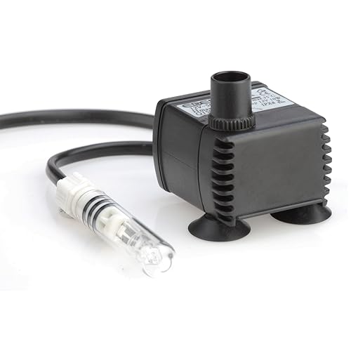 Pontec 57502 PondoCompact 300iL - Indoor-Statuenbrunnenpumpe, kompakte Brunnenpumpe für Fontänen und Wasserspiel, inklusive Eco-Halogenleuchte, Grau