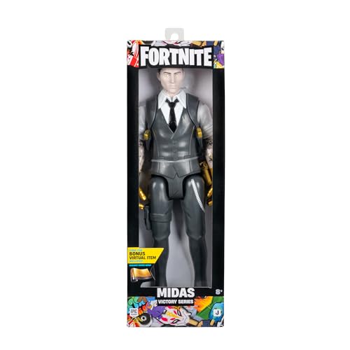 Fortnite FNT1609 - Victory Midas – 30cm Actionfigur mit Code für virtuellen Bonusartikel