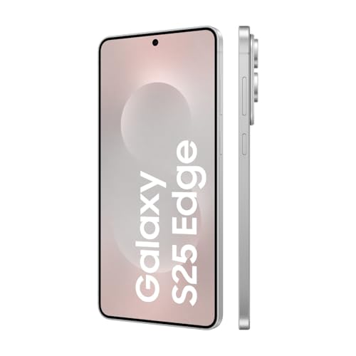 Samsung Galaxy S25 Edge AI Smartphone mit Galaxy AI, Ohne Vertrag, Handy mit Android, 12 GB RAM, 256 GB GB Speicher, 200-MP-Kamera, Titanium Silver, 3 Jahre Herstellergarantie [Exklusiv auf Amazon]