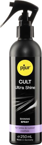 pjur CULT Ultra Shine - Latex Pflege für intensiven Glanzeffekt ohne Nachpolieren - auch für Gummi (250ml)