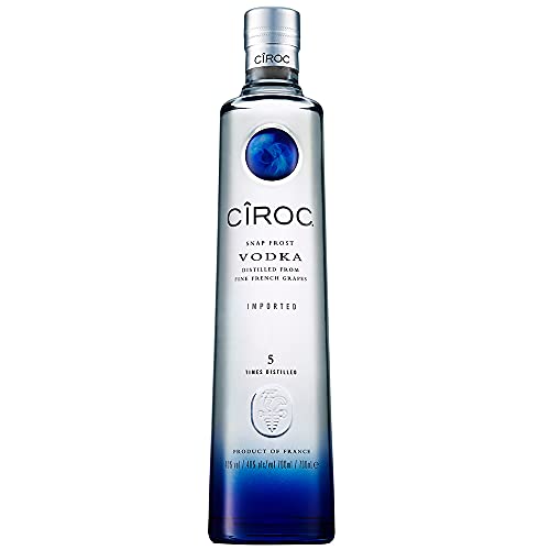 CîROC Snap Frost, Ultra-Premium Wodka, aus feinen Trauben, mit köstlichem Zitrusgeschmack, handgefertigt im Süden Frankreichs, 40% vol, 700ml Einzelflasche