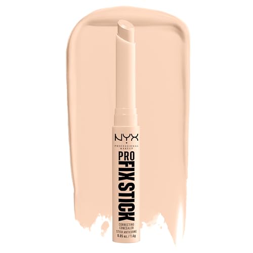 NYX Professional Makeup Korrigierender Concealer, Kaschiert Augenringe, Unreinheiten, dunkle Flecken und Verfärbungen ab, Mit Hyaluron, 12 Stunden Halt, Vegane Formel, Pro Fix Stick, Fair