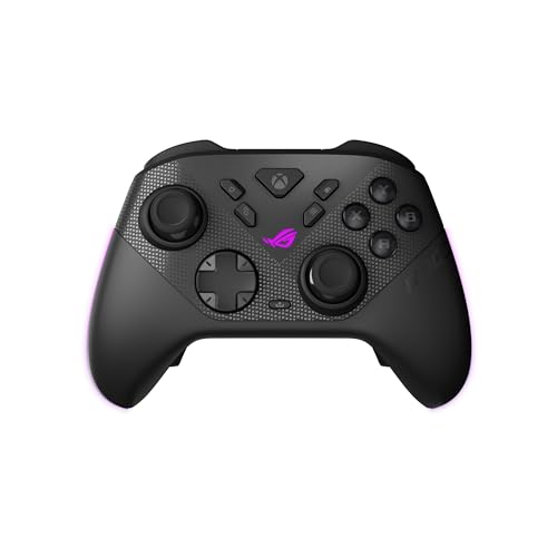 ASUS ROG Raikiri II Xbox Wireless Gaming Controller - 2,4 GHz/BT/3,5 mm, TMR Joysticks, rutschfester Griff, Reisekoffer, Akku bis zu 50 Stunden, webbasierte Konfiguration - für Xbox Series X|S, ROG