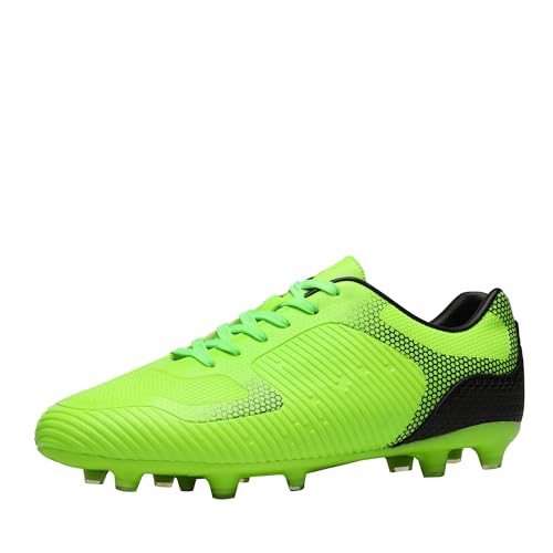 DREAM PAIRS Herren Fußballschuhe Professionelle Athletics Trainingsschuhe Schuhe Fussballschuhe Outdoor Sport Football,Size 42,Neon/Grün/Schwarz,SUPERFLIGHT-2