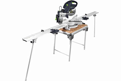 Festool Kapp-Zugsäge KS 120 REB-Set-MFT KAPEX (mit Kreissägeblatt, Winkelschmiege, Werkstückklemme, Multifunktionstisch, Winkelabstützung, Innensechskantschlüssel, Kappanschlag, Spannsatz)