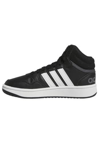 adidas Unisex Kinder Hoops Mid Shoes, Core Black/Cloud White/Grey Six, 35 EU