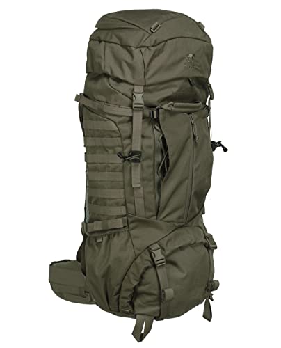 Tasmanian Tiger TT Pathfinder MKII 80 Liter Militär Outdoor Trekking-Rucksack mit Trinksystem-Vorbereitung, Molle-kompatibel (Olive)