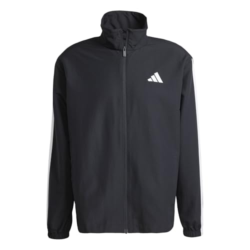 adidas Men's 3 STRIPES WOVEN TRACKSUITS, black, XL