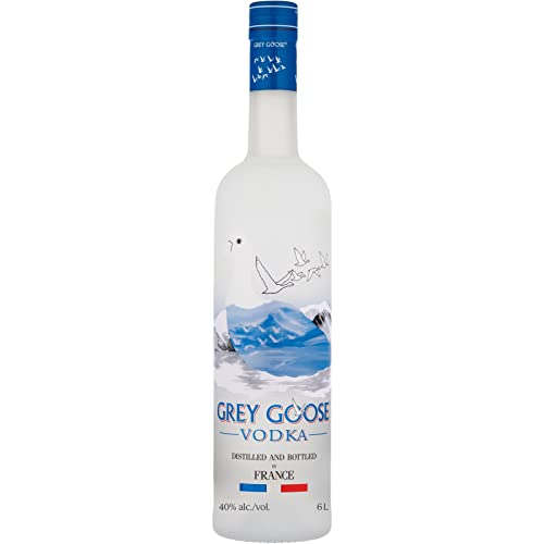 GREY GOOSE Premium-Vodka aus Frankreich mit 100% französischem Weizen und natürlichem Quellwasser, 40% Vol., 600 cl/6 L