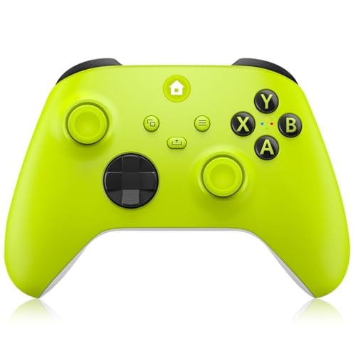 SWCTIM Xbox Controller Wireless für Xbox One, Xbox Series X/S, Xbox One X/S,Wireless Controller mit 2.4GHz Wireless Adapter,mit 3.5mm Kopfhörerbuchse,Gelb