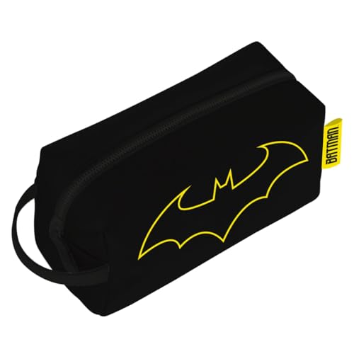 ARDITEX, Batman Kosmetiktasche, Kulturtasche für Kinder, Waschtasche Kinder für Reise Ideal als Kulturtasche Jungen Mädchen, Federmäppchen Wasserdicht, 100% PU, 3 x 22 x 8 cm