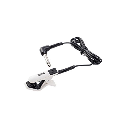Korg CM-300-WHBK Improved Design Contact Microphone for clip-Type Tuners