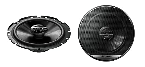 PIONEER TS-G1720F 17 cm 2-Weg-Koaxiallautsprecher Set mit 2 Lautsprechern (je 300 W max., 40 W Sinus), kraftvoller Klang, hoher Wirkungsgrad, 49.7 mm Einbautiefe, 144 mm Einbauausschnitt, mit Gitter